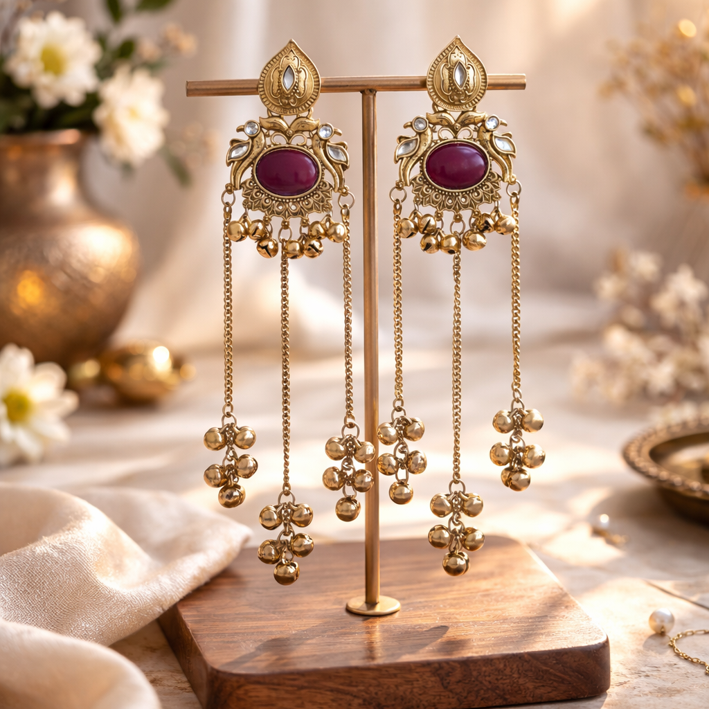 Ruby Heritage Tassel Chandeliers