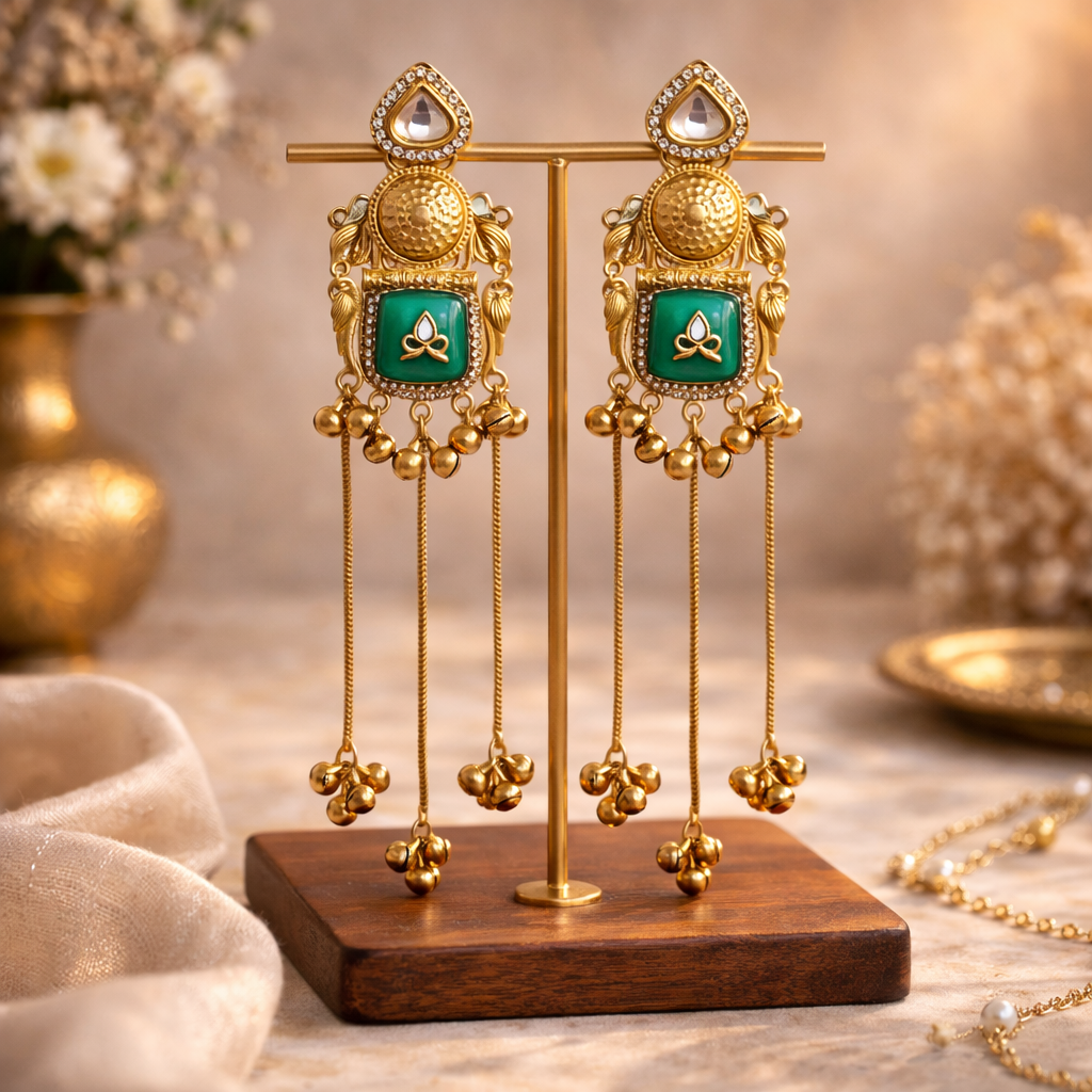 Emerald Heritage Kashmiri Drops