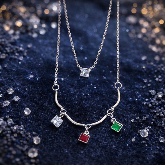 Aurora Gemstone Layered Necklace