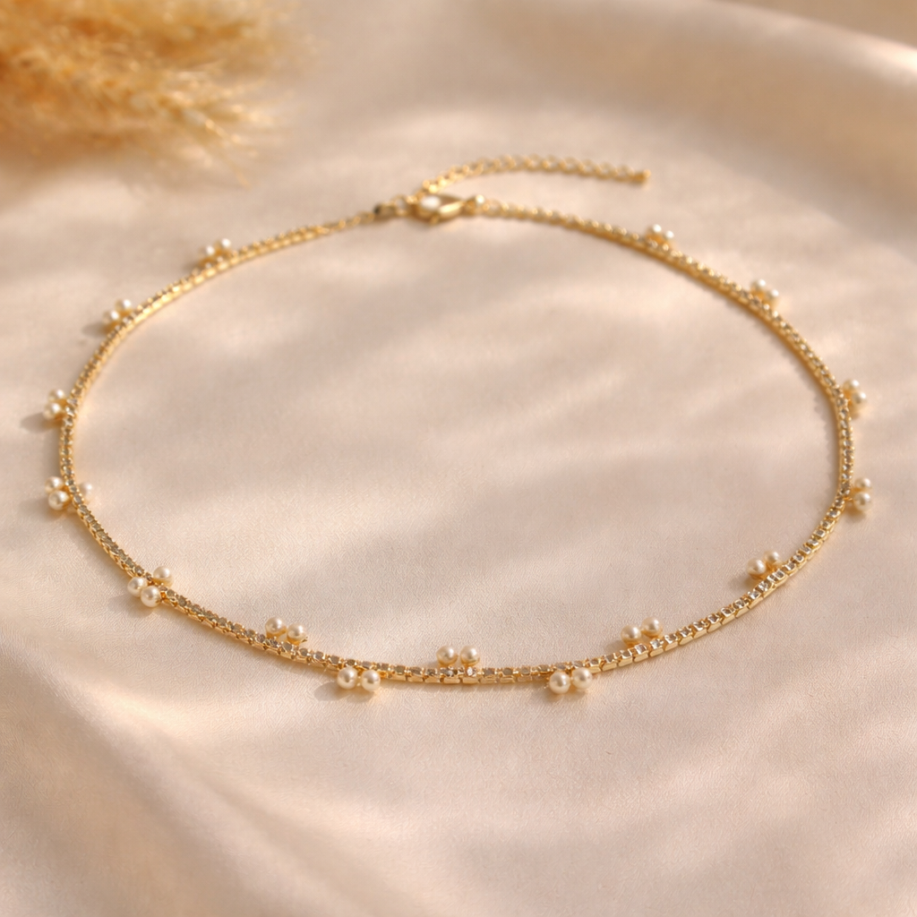 White Beads Necklace