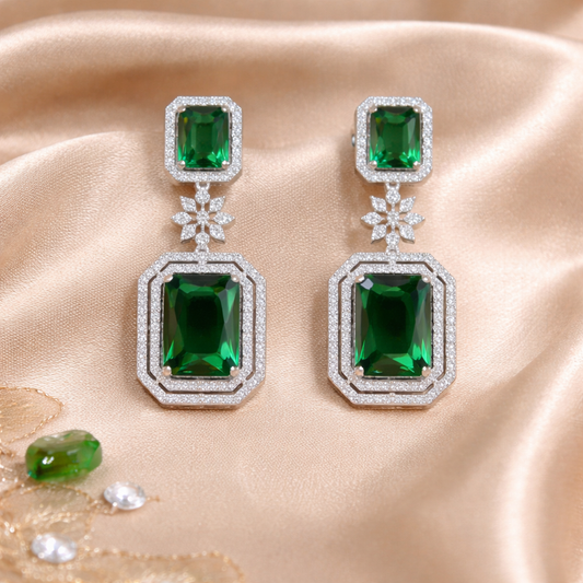 Ruby Royale Drop Earrings