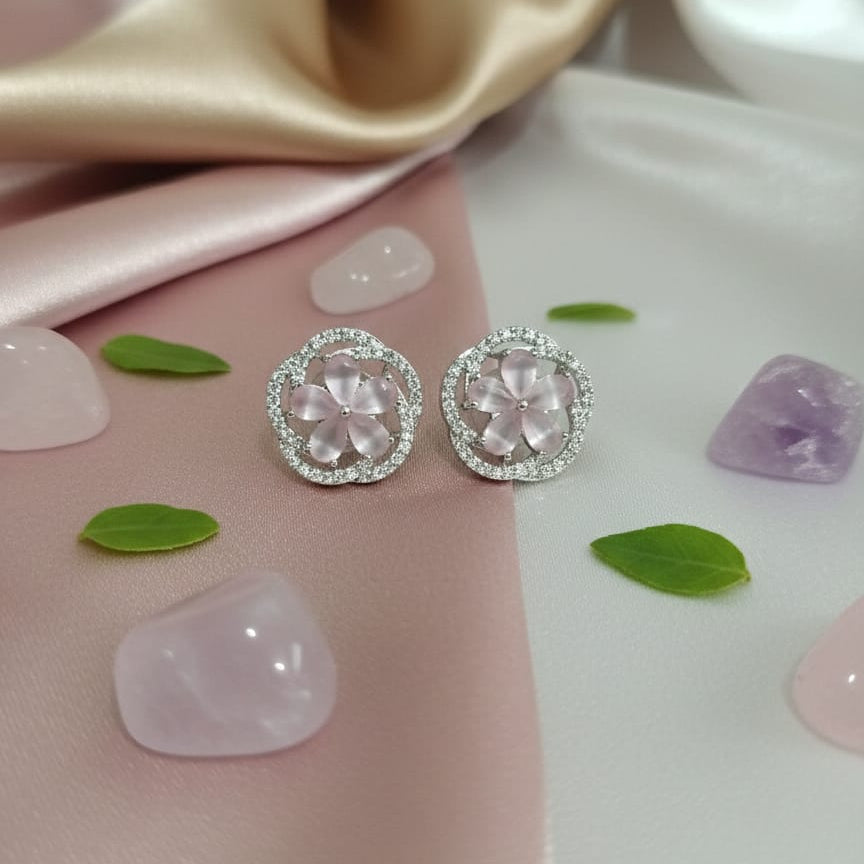 Blossom Crystal Stud Earrings