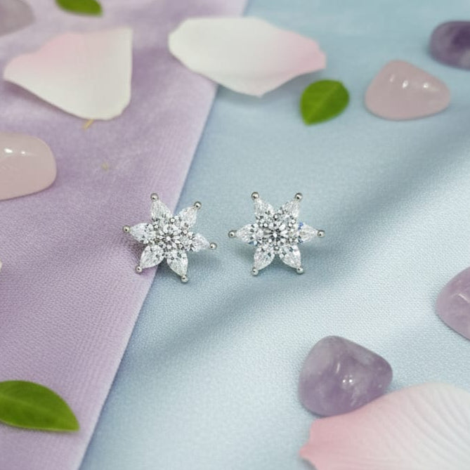 Crystal Starburst Stud Earrings