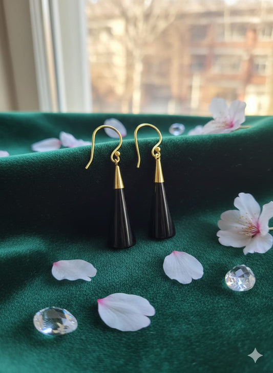 Emerald Drop Elegance Earrings