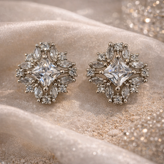 Celeste Crystal Stud Earrings