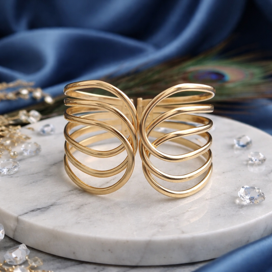 Golden Aura Statement Cuff