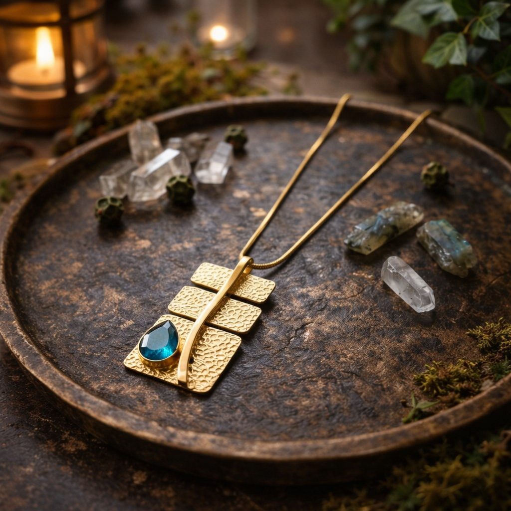 Azure Drop  Pendant