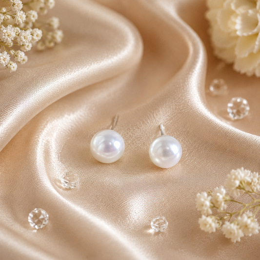 Classic Pearl Stud Earrings