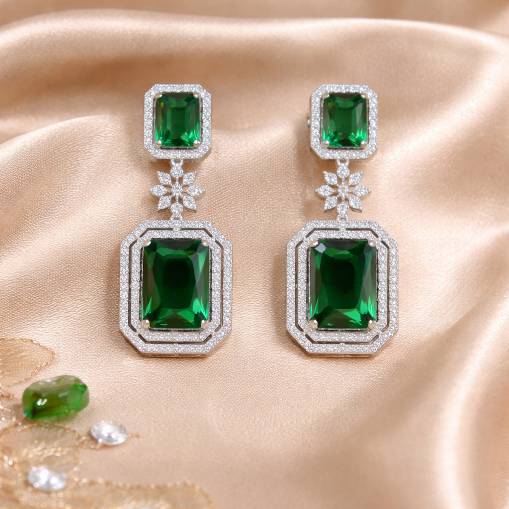 Ruby Royale Drop Earrings