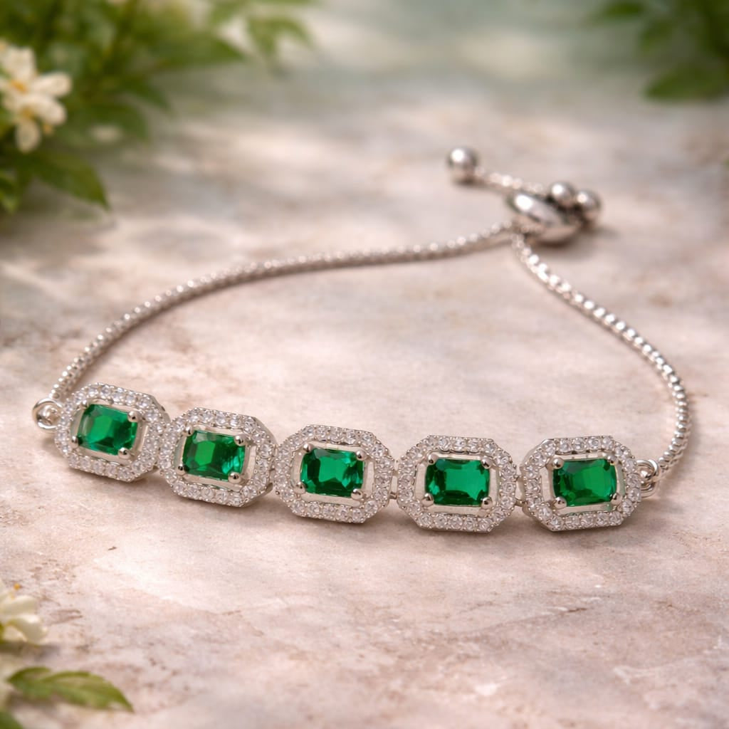 Emerald Grace Link Bracelet