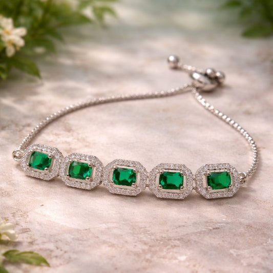 Emerald Grace Link Bracelet