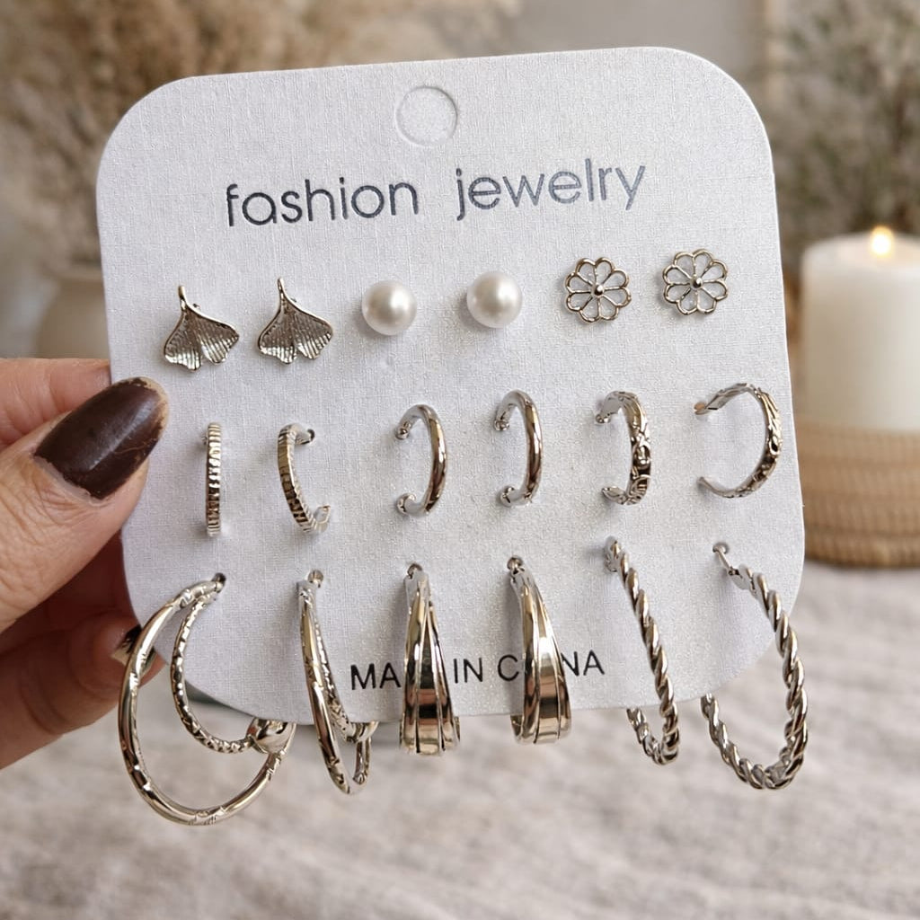 Everyday Glow Multi Hoop & Stud Set