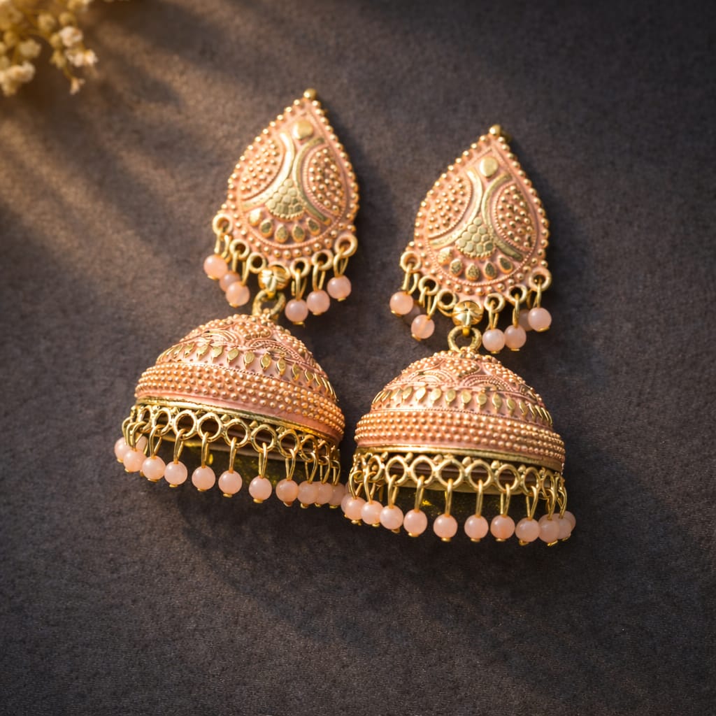 Rosé Heritage Jhumka Earrings