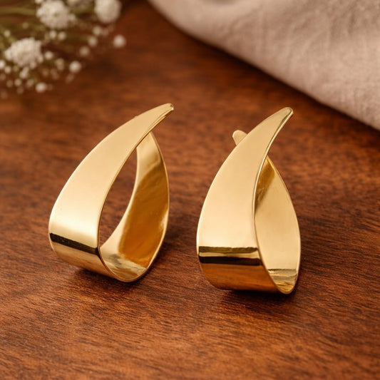 Golden Arc Luxe Earrings