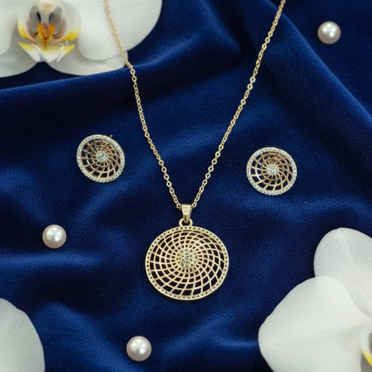 Celestial Spiral Pendant Set