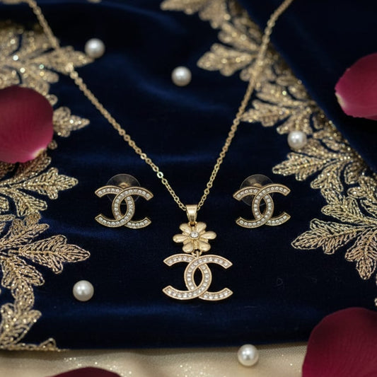 Luxury Inspired Double Charm pendant set