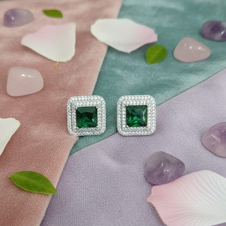 Emerald Stud Earrings