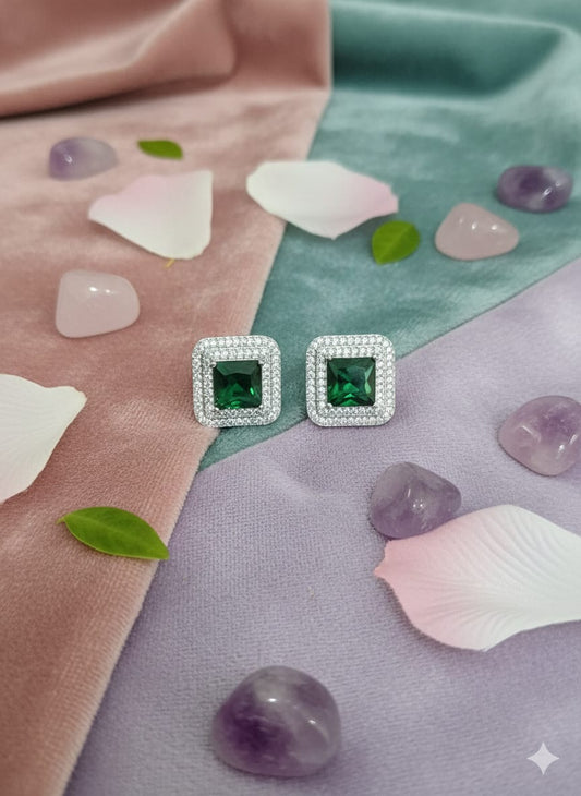 Emerald Stud Earrings
