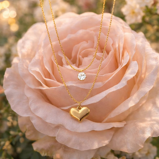 Golden Love Layered Necklace