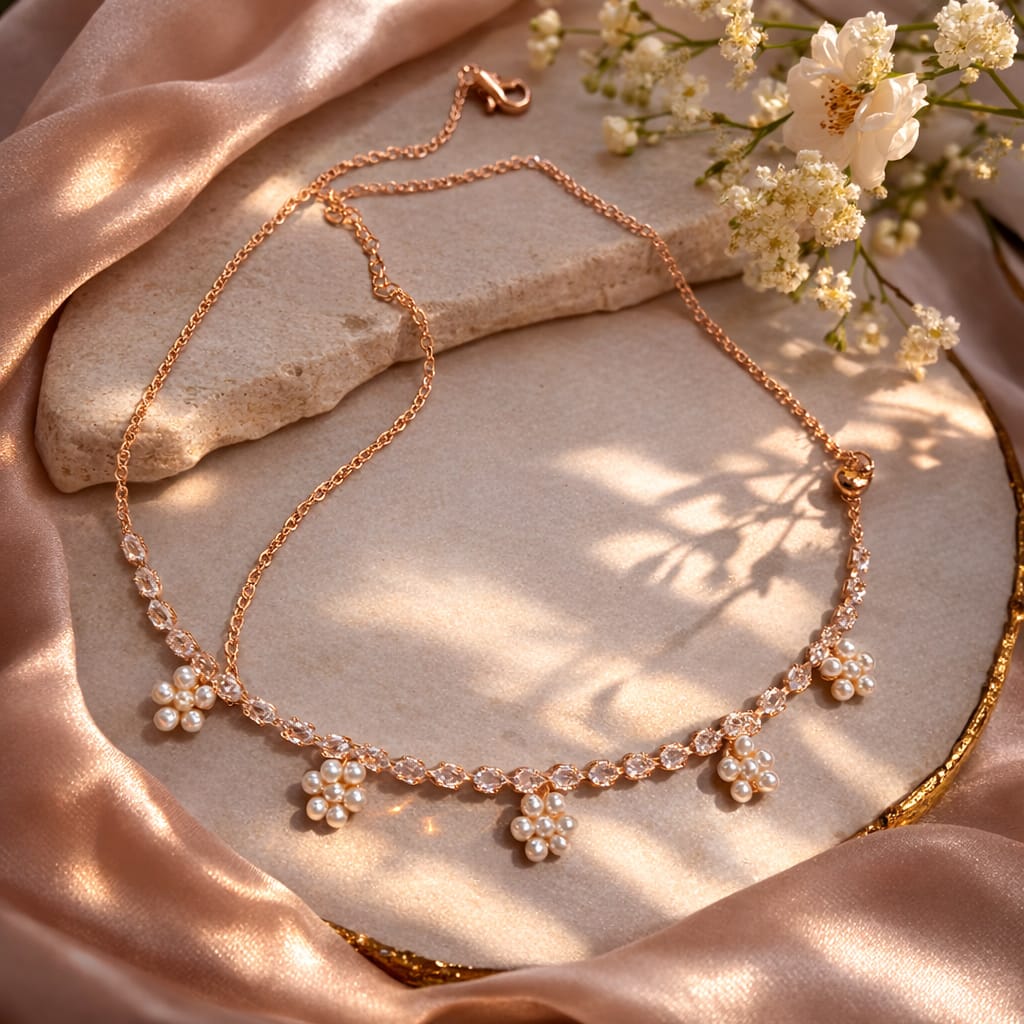 Beads Flower necklace
