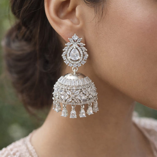 Crystal Royale Jhumka Earrings