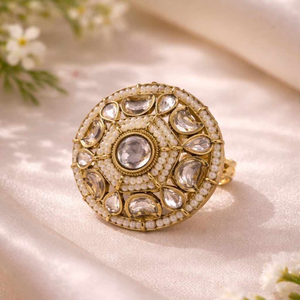 Pearl Radiance Statement Ring