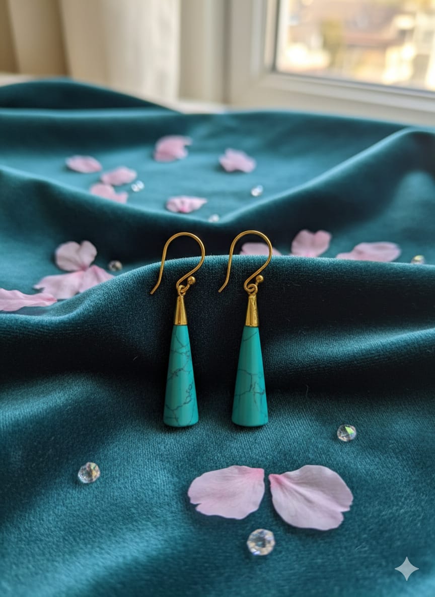Emerald Drop Elegance Earrings