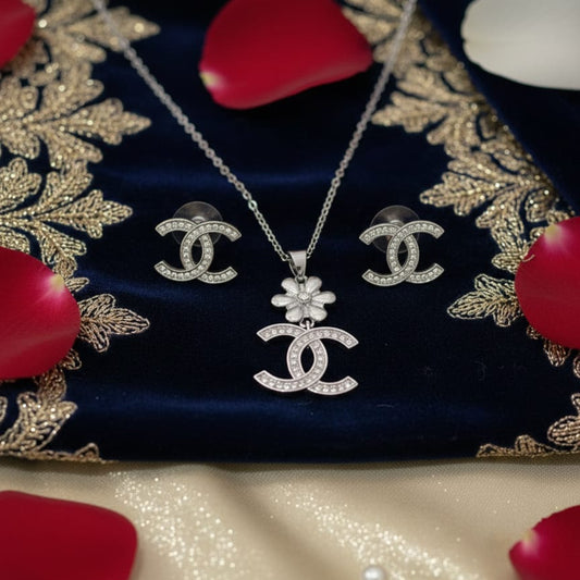 Luxury Inspired Double Charm pendant set