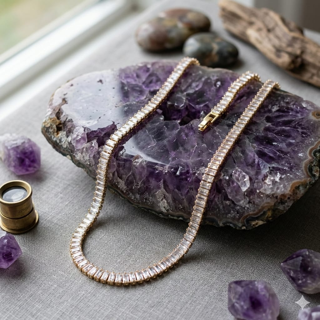 Golden Stone Necklace